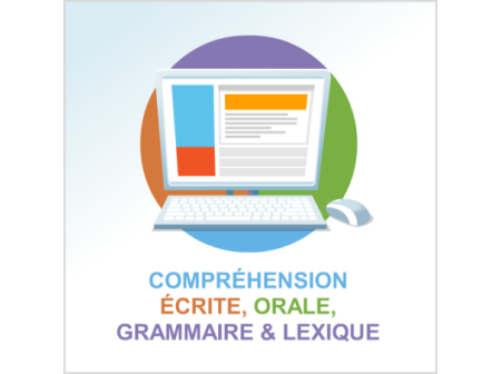 Test 3 modules de compréhension écrite, compréhension orale, grammaire & lexique français