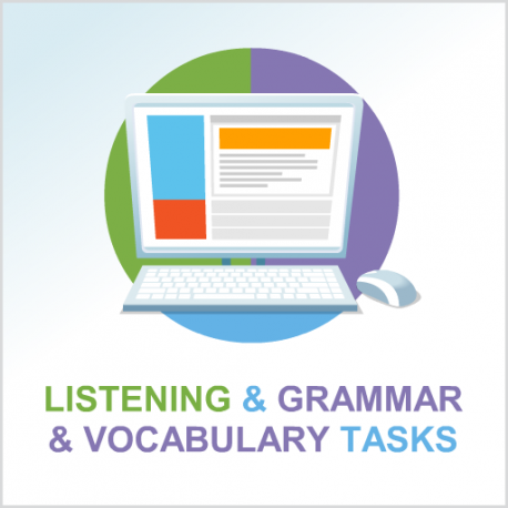 Listening and grammar & vocabulary tasks