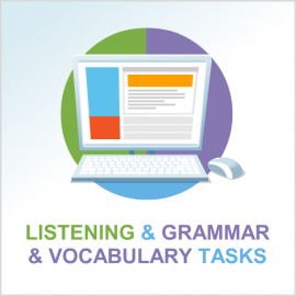 Test 2 English listening and grammar & vocabulary tasks